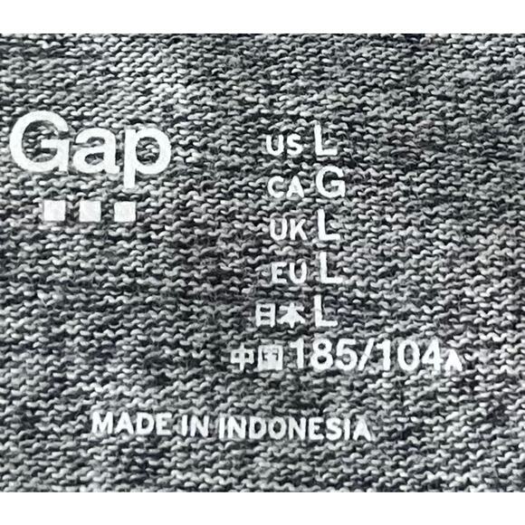 GAP SHORT SLEEVE ROUND NECK PULL-OVER T-SHIRT, WOMENS, L, HEATHER GREY, CASUAL - Picture 8 of 9